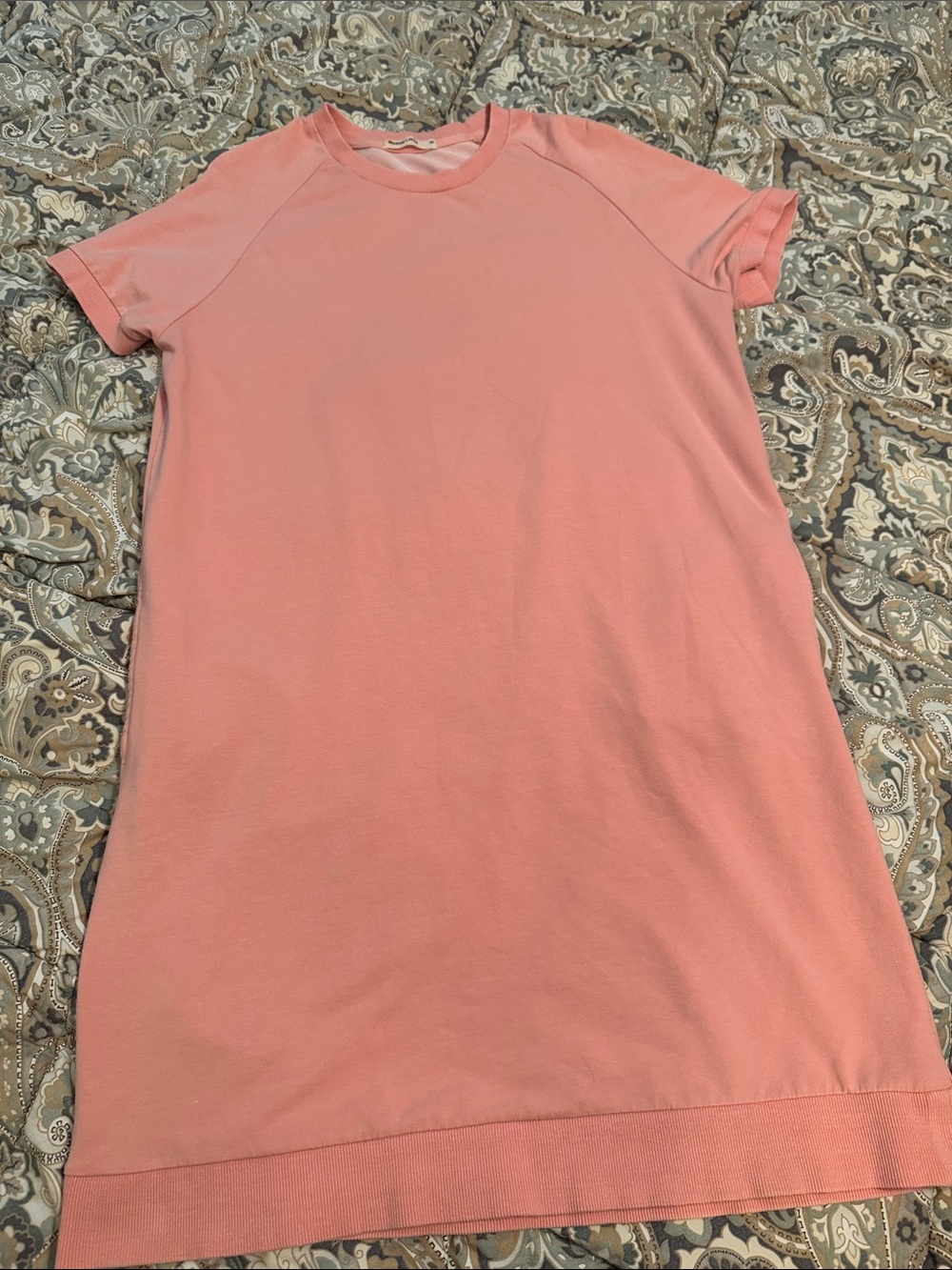 Marine Layer Cassidy Shift Pull On Dress Peach Coral M